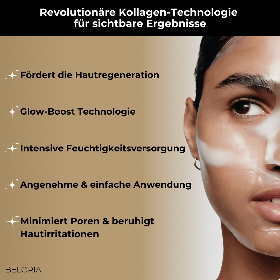 BELORIA GLOW MASK – Kollagen für strahlende Haut