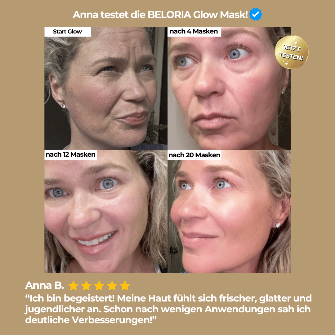 BELORIA GLOW MASK – Kollagen für strahlende Haut